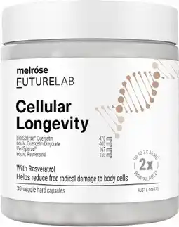healthylife Melrose FutureLab Cellular Longevity 30 Capsules offer
