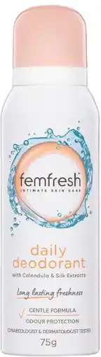 healthylife Femfresh Feminine Deodorant Spray 75g offer