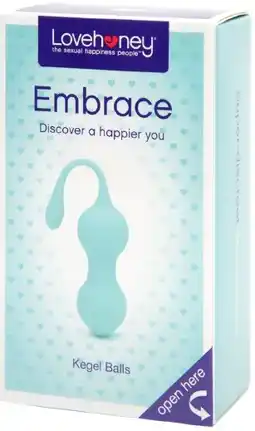 healthylife Lovehoney Embrace Silicone Kegel Balls Aqua 55g offer