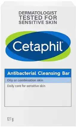 healthylife Cetaphil Antibacterial Cleansing Bar 127g offer