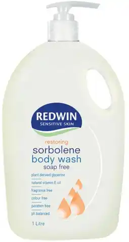 healthylife Redwin Sorbolene Body Wash with Vitamin E 1 Litre offer
