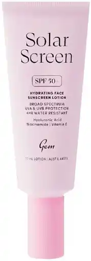 healthylife GEM Solar Screen SPF50+ Hydrating Face Sunscreen Lotion offer