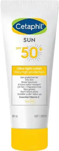 healthylife Cetaphil Sun Ultra Light Lotion SPF50+ 100ml offer
