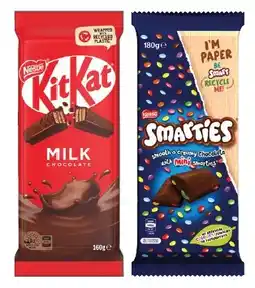 IGA Nestlé Chocolate Block 118‑180g Selected Varieties offer