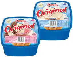IGA Peters Original Ice Cream 4 Litre Selected Varieties offer