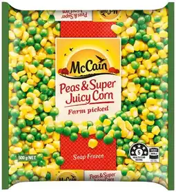 IGA McCain Snap Frozen Vegetables 500g Selected Varieties offer