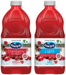 IGA Ocean Spray Fruit Drink 1.5 Litre Selected Varieties offer