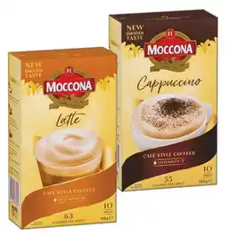 IGA Moccona Coffee Sachets 8‑10 Pack Selected Varieties offer
