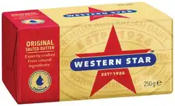 IGA Western Star Butter Block 250g Selected Varieties offer