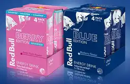 IGA NEW Red Bull Energy Drink The Blue Edition or The Berry Sugarfree Edition 4x250mL offer