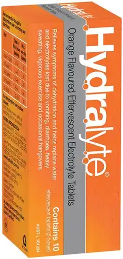 IGA Hydralyte Effervescent Electrolyte Tablets 10 Pack Selected Varieties offer