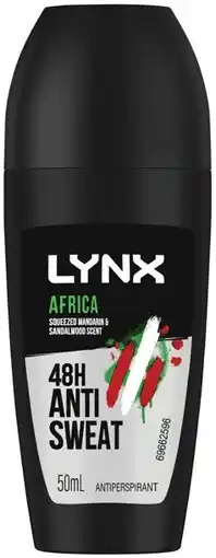 IGA Lynx Antiperspirant Roll‑On 50mL Selected Varieties offer