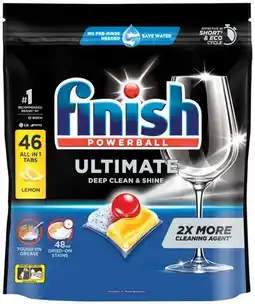 IGA Finish Ultimate Dishwashing Tablets Lemon 46 Pack offer