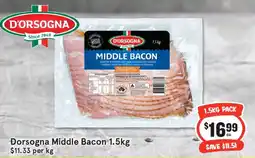 IGA Dorsogna middle bacon offer