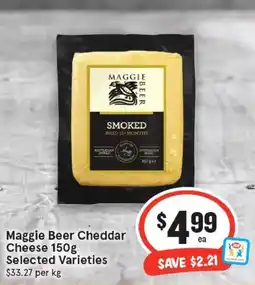IGA Maggie beer cheddar cheese offer