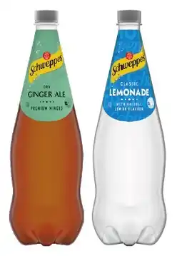 IGA Schweppes Mixers, Soft Drink or Natural Mineral Water 1.1 Litre Selected Varieties offer