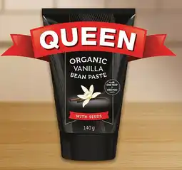 IGA Queen Organic Vanilla Bean Paste 140g offer
