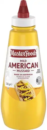 IGA MasterFoods Mild American Mustard 550g offer