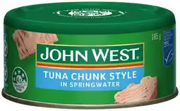 IGA John West Tuna 185g Selected Varieties offer