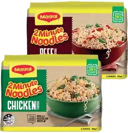IGA Maggi Instant Noodles 5 Pack Selected Varieties offer