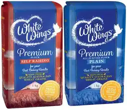 IGA White Wings Premium Plain or Self Raising Flour 1kg offer