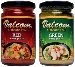 IGA Valcom Authentic Thai Cooking Paste 210‑230g Selected Varieties offer