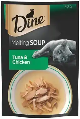IGA Dine Melting Soup or Fine Flakes Cat Food 35‑40g Selected Varieties offer