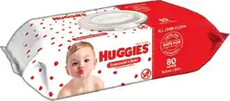IGA Huggies Essential Clean Fragrance Free Baby Wipes 80 Pack offer