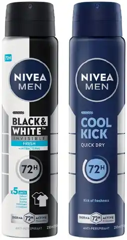IGA Nivea Men Anti‑perspirant Deodorant 250mL Selected Varieties offer