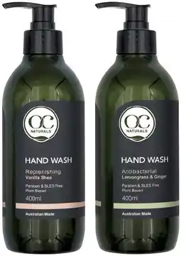 IGA OC Naturals Hand Wash 400mL Selected Varieties offer
