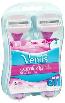 IGA Gillette Venus Comfort Glide White Tea Disposable Razors 2 Pack offer