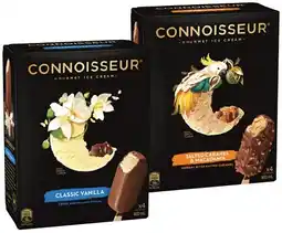 IGA Connoisseur Gourmet Ice Cream 4 Pack Selected Varieties offer