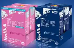 IGA Red Blue Energy Drink The Blue Edition or The Berry Sugarfree Edition 4x250mL offer