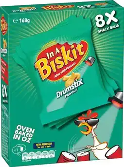 IGA In A Biskit Drumstix or Ritz Mini Crackers Multipack 8 Pack offer