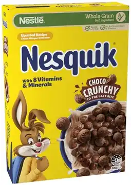 IGA Nestlé Nesquik Cereal 600g or Trix 510g Selected Varieties offer