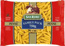 IGA San Remo Pasta Family Pack 750g Selected Varieties offer