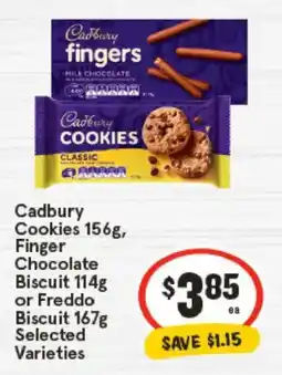 IGA Cadbury cookies, finger chocolate biscuit or freddo biscuit offer