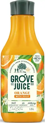 IGA Grove Juice 1.5 Litre Selected Varieties offer