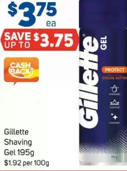 Foodland Gillette shaving gel offer