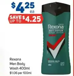Foodland Rexona men body wash offer