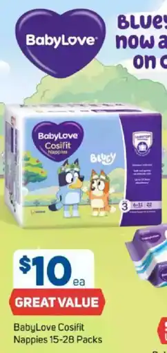 Foodland Babylove cosifit nappies offer