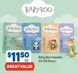 Foodland Baby boo nappies offer