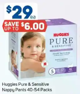 Foodland Huggies Pure & Sensitive Nappy Pants offer