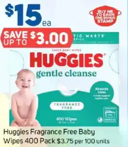 Foodland Huggies Fragrance Free Baby Wipes offer
