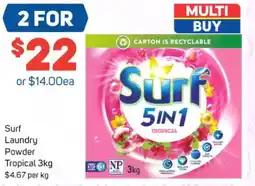 Foodland Surf Laundry Powder Tropical offer