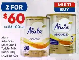 Foodland Alula Advance+ Stage 3 or 4 Toddler Milk Drink offer