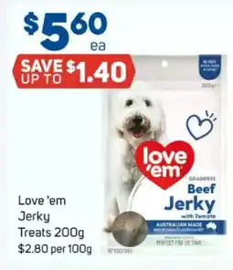 Foodland Love 'em jerky treats offer
