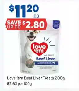 Foodland Love 'em Beef Liver Treats offer