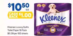 Foodland Kleenex luxury quilts toilet paper offer