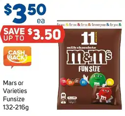Foodland Mars or varieties funsize offer